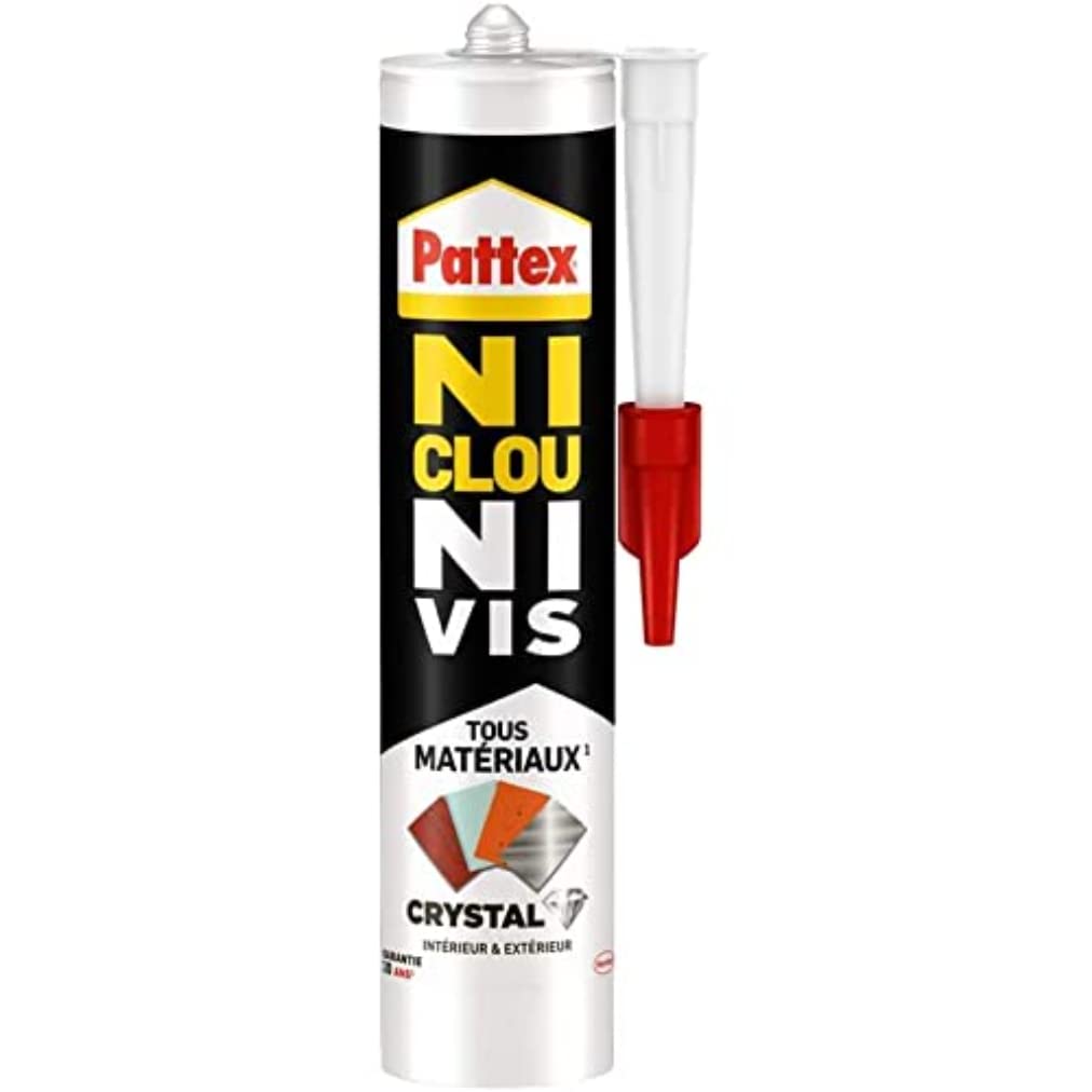 Pattex 1990625 One for All Crystal Mounting Adhesive Extra Strong Adhesive All Glue Without Solvent, Combines Mounting Adhesive and Silicone, 1 x 290 g