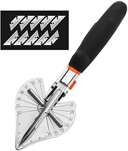 AIRAJ Miter Cutter,45 Degree To 120 Degree Angle Shear Hand Shear,Suitable for Multi Purpose Trunking Shears for Wire Troughs, Plastics, Soft-cut Corners.