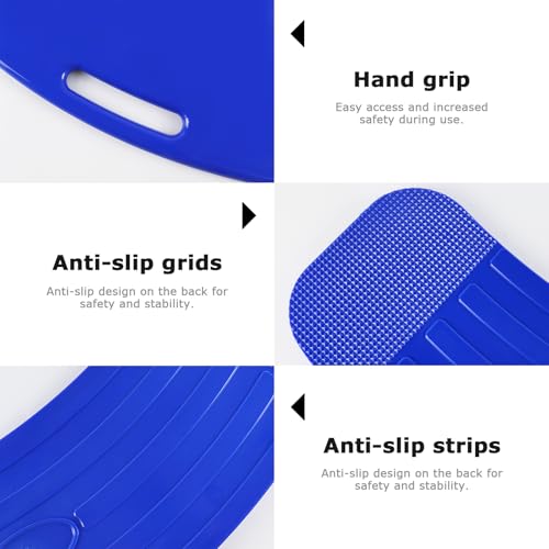 YHK Sliding Transfer Boards, Sliding Boards Transfer to Wheelchairs, Seniors from Bed to Chair, Car, Slide Assist Device, Sliding Boards Hold up to 440 lbs, with Slide Sheet 16"x24" (Blue)