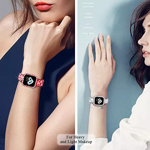 DEALELE Bands and Case Compatible with Apple Watch Series 9/8 / 7 (41mm) - Image 4