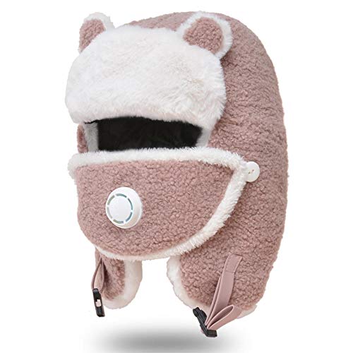 Chaud épais bomber chapeau pour femme et homme avec protection oreille pour le ski
