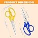 50 Pack 5 Inch Scissors Bulk, Blunt Tip Scissors for Office Home,Craft Cutting Paper