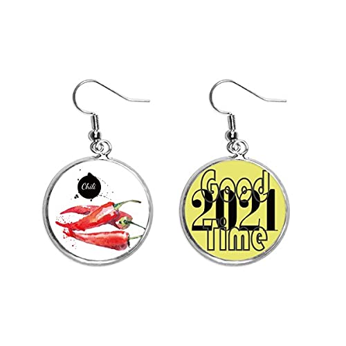 Pendientes de chili amuleto de buena suerte para regalar alegria