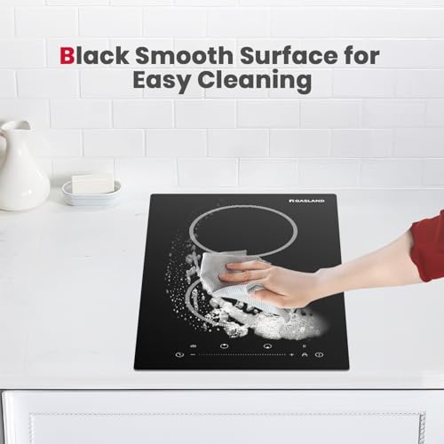 GASLAND 2 Burner Electric Cooktop 12 Inch, ETL Certificated, 240V Radiant Ceramic Cooktop for Apartment, 2400W Electric Glass Stove Top, Slide Touch Control, Child Safety Lock, Timer by GASLAND - Image 7