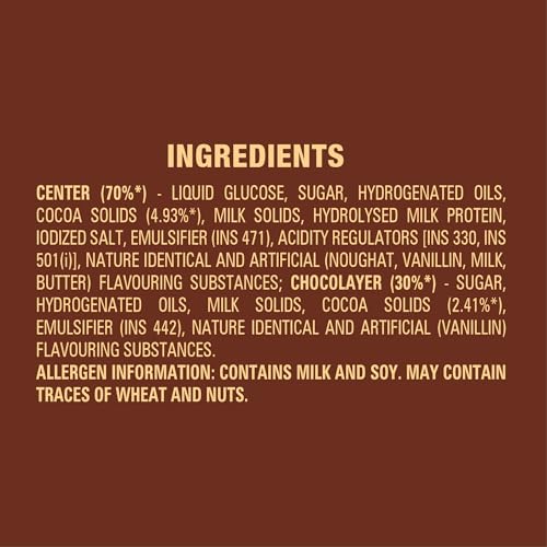 LuvIt. Loca Chocolate Caramel with Nougat Bars - Pack of 2-810g Each