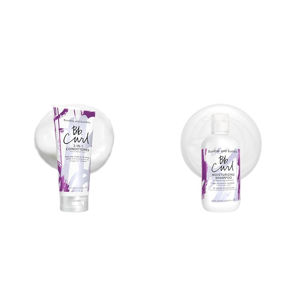 Bumble and bumble. Curl Shampoo & Conditioner Set: 3-in-1 Conditioner (200ml) + Moisturizing Shampoo (250ml) | Haarspülung für lockiges, welliges Haar | Frizz-Kontrolle + Farbschutz | Kokosöl