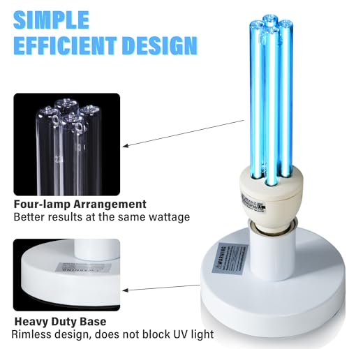 Lámpara UV portátil 25W con temporizador 3 niveles miniatura 2