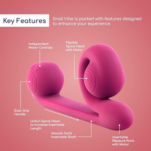 Vibrateur rose Snail Vibe de taille unique pour le plaisir - 7