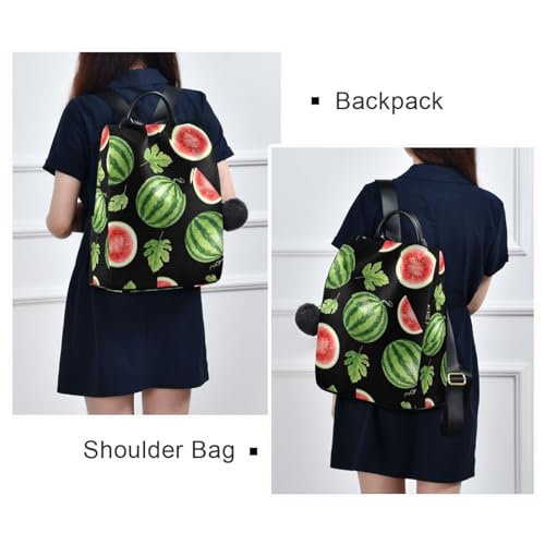 Sac à dos en tranches de pastèques feuilles vertes style décontracté