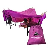 Pickle & Olive ez clipz- Kids Fort Building Kit- Large Blanket and Clips to Attach to Furniture-Best Gift for Children (Pink/Purple)