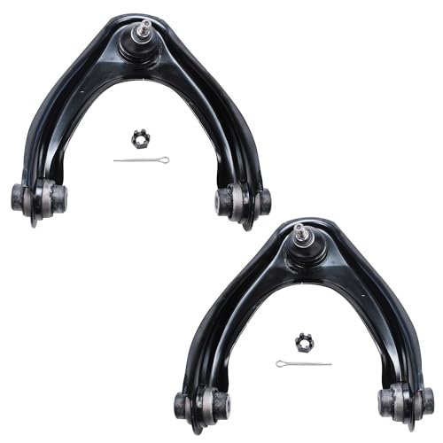 Image of Detroit Axle - 8pc Front End Control Arms Kit for 96-00 Honda Civic Acura EL, 2 Upper Control Arms 2 Lower Ball Joints 4 Tie Rod Ends 1996 1997 1998 1999 2000 Replacement