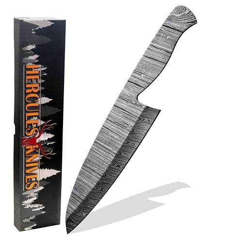 Hercules 7.8-Inch Damascus Chef Blank
