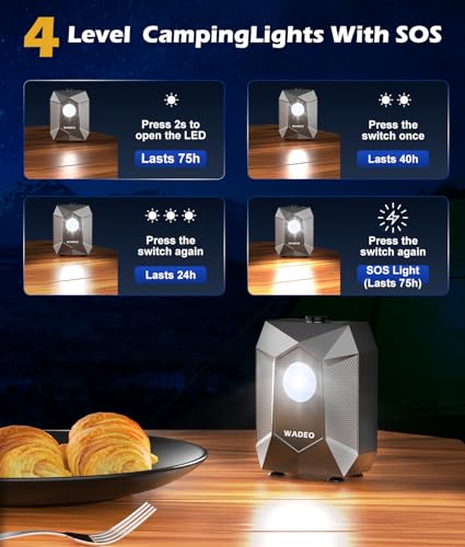 Douche de camping portable WADEO étanche IPX8 idéale pour randonnée et extérieur