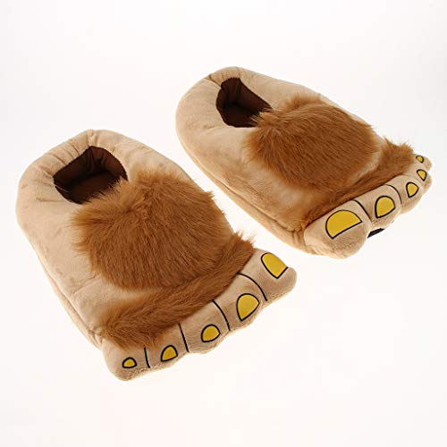 NEWMIND Furry Adventure Chinelos Chinelo Sapatos de Pelúcia Novidade Unisex Costume