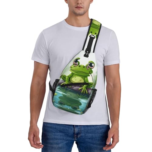 Morrales Urbanos Sling Bag negro para hombre y mujer miniatura 2