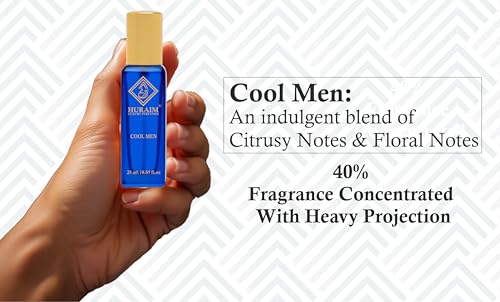 Image of COOL MEN 25 ml. PERFUME | HURAIM Brand | Fresh and light, Aromatic and slightly spicy, Warm and masculine. Long Lasting with Heavy Projection