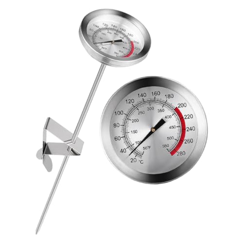 TIDTALEO Meat Thermometers for Grilling Digital Thermometer Cooking Stainless Temp Probe Oil Reading Meter Chicken Fried Temp Probe