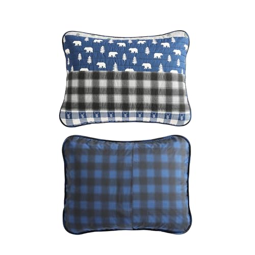 Eddie Bauer - Queen Quilt Set, Reversible Cotton Bedding with Matching Shams, Luxurious Bedding Set (Blue Creek Navy, Queen) by Eddie Bauer - Image 3