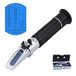 AOKUY Antifreeze Refractometer, Hand Refractometer Coolant Tester for Ethylene Glycol, Propylene Glycol, Freezing Point of Cooling Water, Windscreen Water, AdBlue, Battery Acid, Urea Concentration of