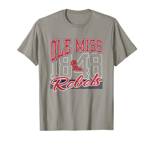Mississippi Ole Miss Rebels Vintage 90's Rise Gray T-Shirt