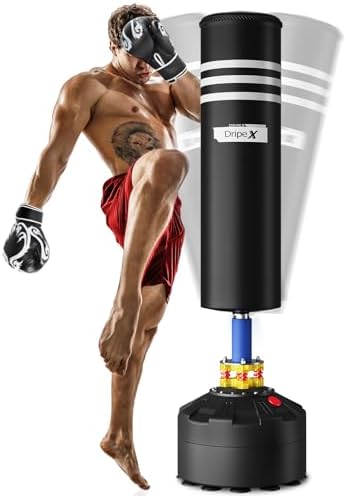 Dripex Freestanding Punching Bag, Heavy Boxing Bag with Stand for...