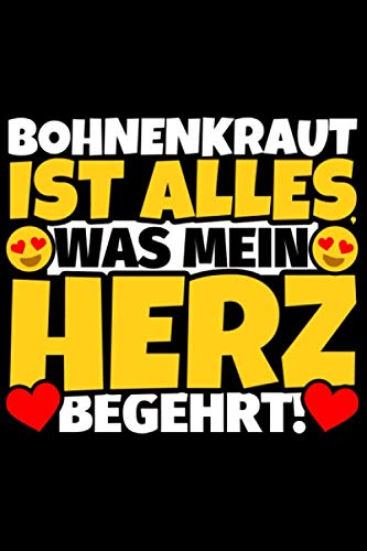 Produktfoto von Notizbuch liniert: Bohnenkraut Geschenke für Bohnenkraut-Liebhaber lustig