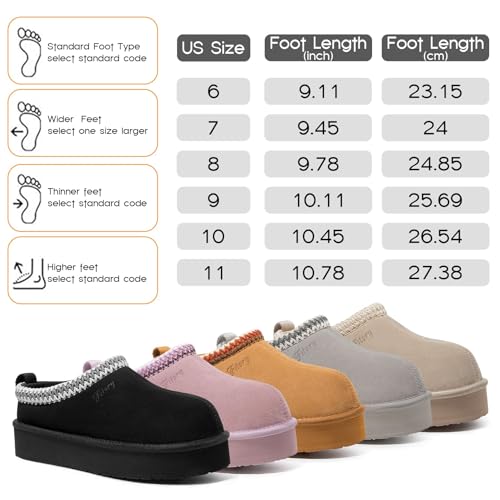 Image of FITORY Women's Suede Slipper Platform Short Mini Boots for Winter