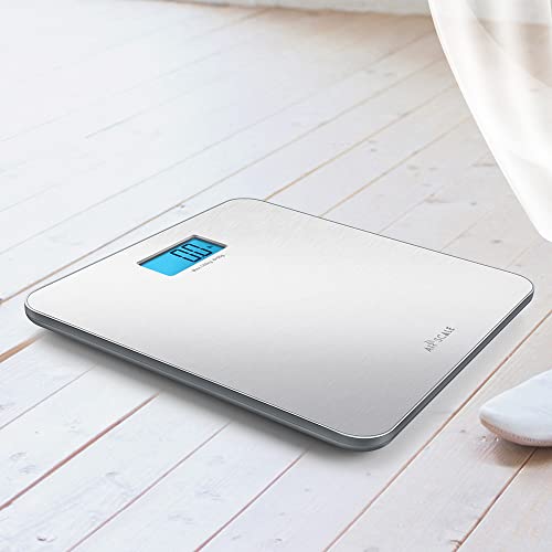 Airscale Stainless Steel Digital Body Weight Bathroom Scales With Backlit Lcd Display, 400Lb Capacity With High Precision Sensors For Body Weighing (Battery Included) #TOP5