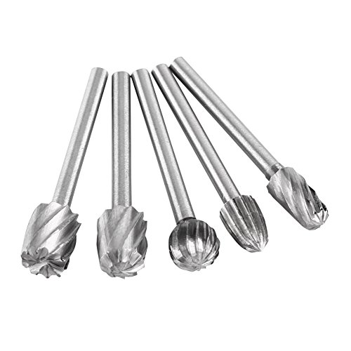 Set de 20 fresas de acero rápido 1/8 pulg para carpintería miniatura 1