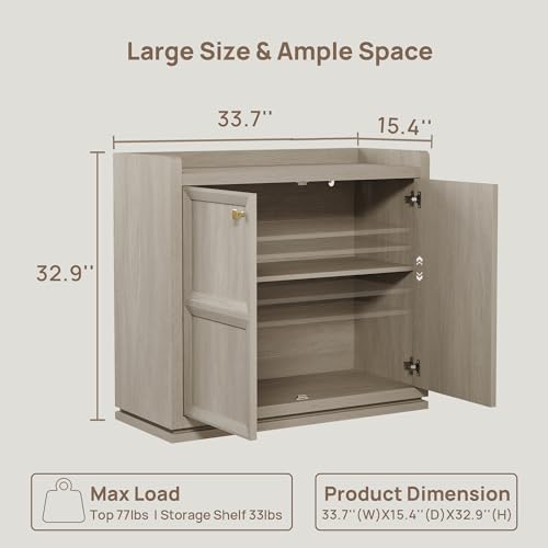 SICOTAS-Buffet-Cabinet-with-Storage-Buffet-Cabinet-Sideboard-Accent-Storage-Cabinet-with-Doors-Shelves-Modern-Buffet-Table-Wood-Credenza-Coffee-Cabinet-for-Living-Room-Kitchen-Dining-Room-Entryway SICOTAS Buffet Cabinet with Storage Buffet Cabinet Sideboard Accent Storage Cabinet with Doors Shelves Modern Buffet Table Wood Credenza Coffee Cabinet for Living Room Kitchen Dining Room Entryway