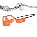 esonstyle Auriculares Conduccion Osea para Natacion, IP68 Auriculares Natación Bluetooth 6.0 Resistente al Agua, Cascos Conduccion Osea con 8G Mp3 para Nadar Correr Ciclismo (Naranja)