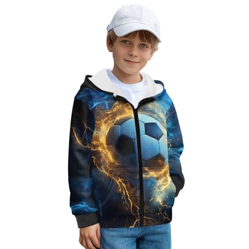 Girl's Kid Zip Up Hoodies with Pockets Long Sleeve Pullover Sweatshirts Hooded S-XL