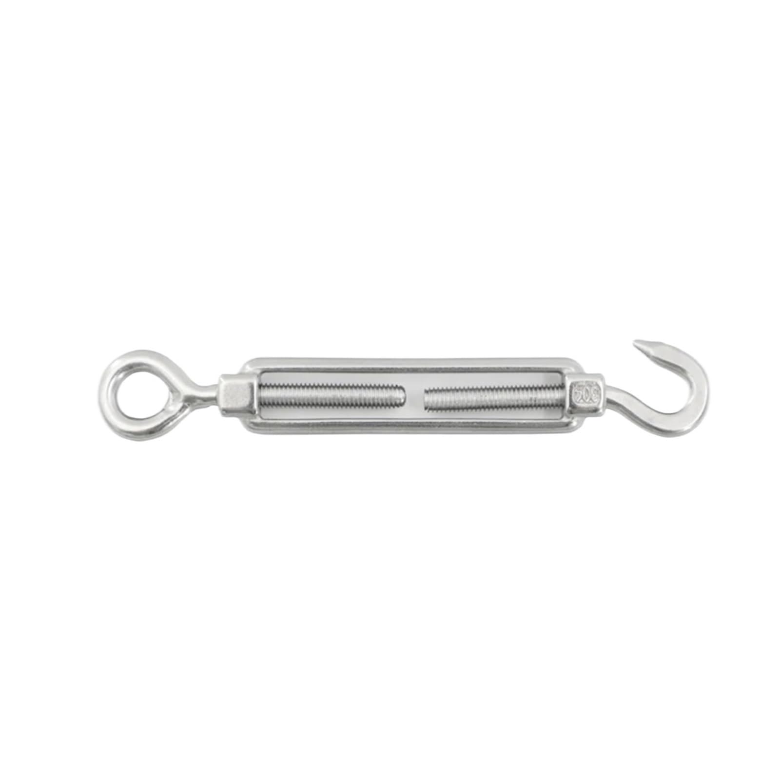 Tensor de alambre de Tensor, 3 Pezzi tenditore a Gancio e Occhiello in Acciaio Inossidabile 304 Argento M4/M5/M6 tenditore a Vite tenditore Regolabile for Fune Metallica(M5)