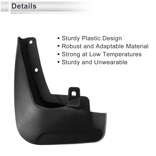 Image of X AUTOHAUX 1set Front and Rear Mud Flaps Splash Guards Mud Guards for Audi E-tron 2019-2022 W /Mount Accessories