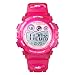 Skmei Boys Girls Sports Watch, Multi Function Digital Kids Watches Waterproof LED Light Wristwatches for Children (Rosered)