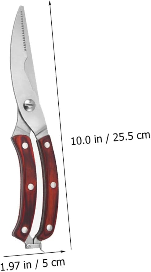 COLLBATH Stainless Steel Kitchen Scissors Handle Poultry Shear for Effortless Meat and Bone Cutting Easy to Clean and Store for Home and Restaurant Use