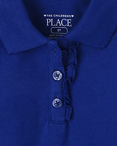 Image of The Children's Place Girls and Toddler Short Sleeve Ruffle Pique Polo