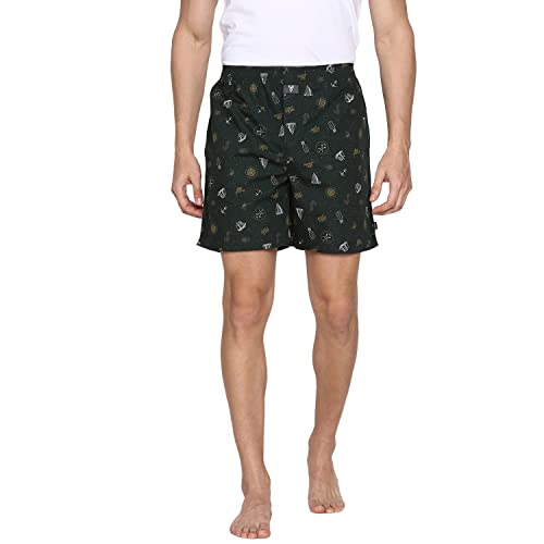 Image of Van Heusen Men Boxer Shorts- Pack of 2 | 100% Mercerized Cotton for Softer handfeel | Relaxed Fit | Dual Pockets | Superior Lustre | Slide Slits for Extra Ease of Movement | Fun Prints | Style 10112