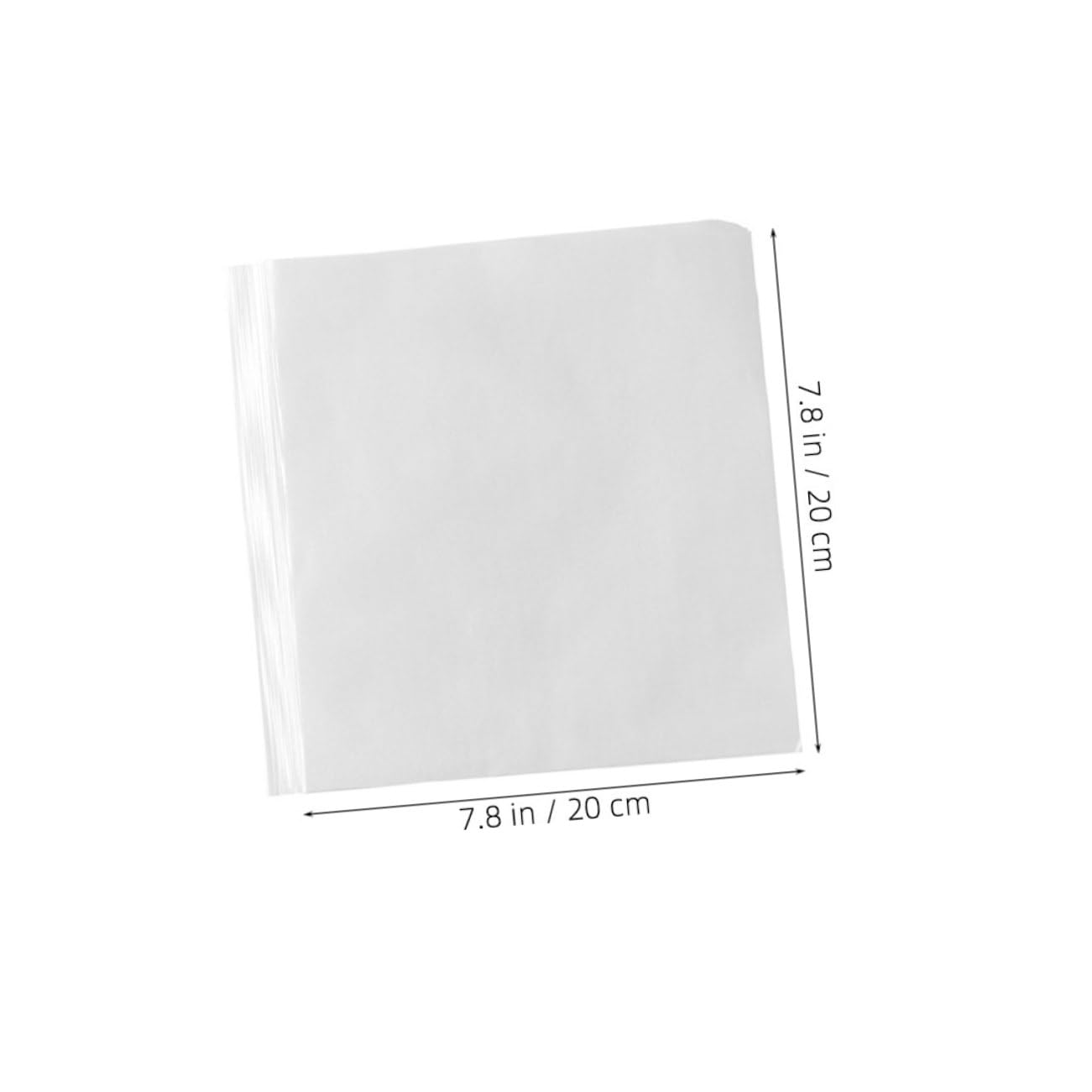 SOLUSTRE 100pcs Oil Absorption Papers for Fried Food Disposable Baking Paper Liners Food Grade Odorless for Frying Roasting and Pastry Cooking