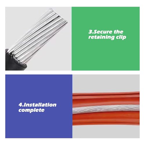 Générique Gaine Isolante Haute Tension pour câbles aériens extérieurs, Fixation par Boucle, Protection 10 kV-110 KV (Rouge - 35 KV, diamètre intérieur 32 mm/1,26 po) (Bleu - 10 KV)