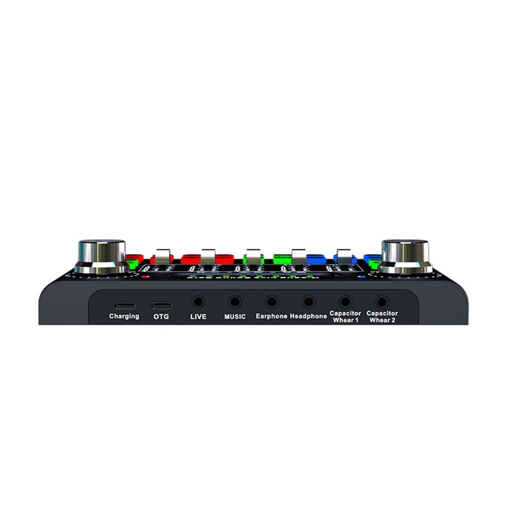F007C Mezclador de tarjeta de sonido for canto, compacto, profesional y práctico