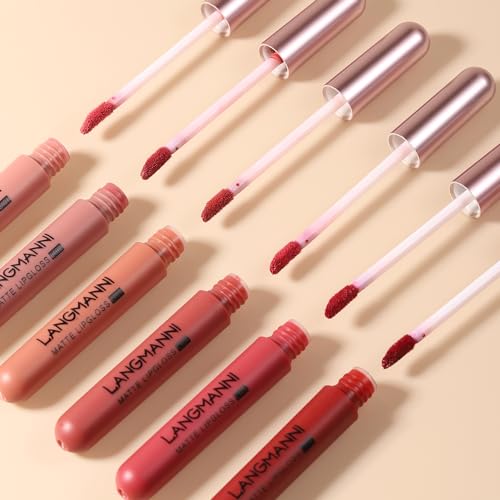 Subsky 6 Matte Lipstick with 6 Lipliners Durable Lip Gloss,Long-Lasting&Waterproof Non-Stick Cup High Pigmented Velvet Lipgloss Kit,Beauty Cosmetics Gift for Girls(6PCS) - Image 7