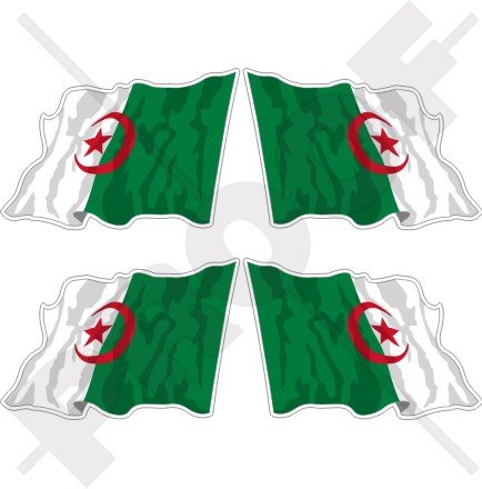Algérie, Agitant Le Drapeau - Illustration