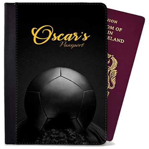 Personalised Passport Cover Holder Children Design Football Any Name Text Holiday Accessory Gift 7 Cover