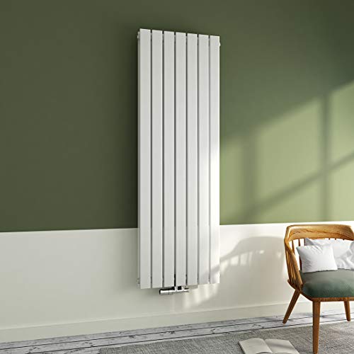 Preisvergleich Produktbild Design Heizkörper Doppellagig Wandeizkörper Flach 1600x540mm, Mittelanschluss Weiß 1781 Watt Vertikal, Meykoers Designer Heizung