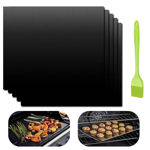 Large Oven Liners, 5 PCS Heavy Duty Teflon Oven Liners, BBQ Grill Mat, Non Stick Oven Liner for Fan Assisted Ovens Baking Mat Oven Protector Sheets Reusable 40 x 30 cm Black Large Oven Liners, 5 PCS Heavy Duty Teflon Oven Liners, BBQ Grill Mat, Non Stick Oven Liner for Fan Assisted Ovens Baking Mat Oven Protector Sheets Reusable 40 x 30 cm Black