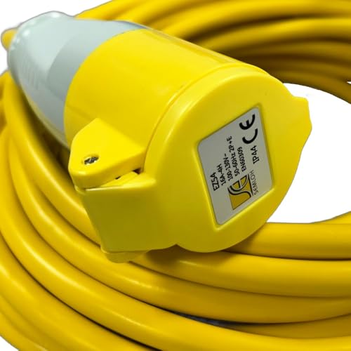 Semloh Electrics Yellow 14m 2.5mm 110V Site Lead - Image 4