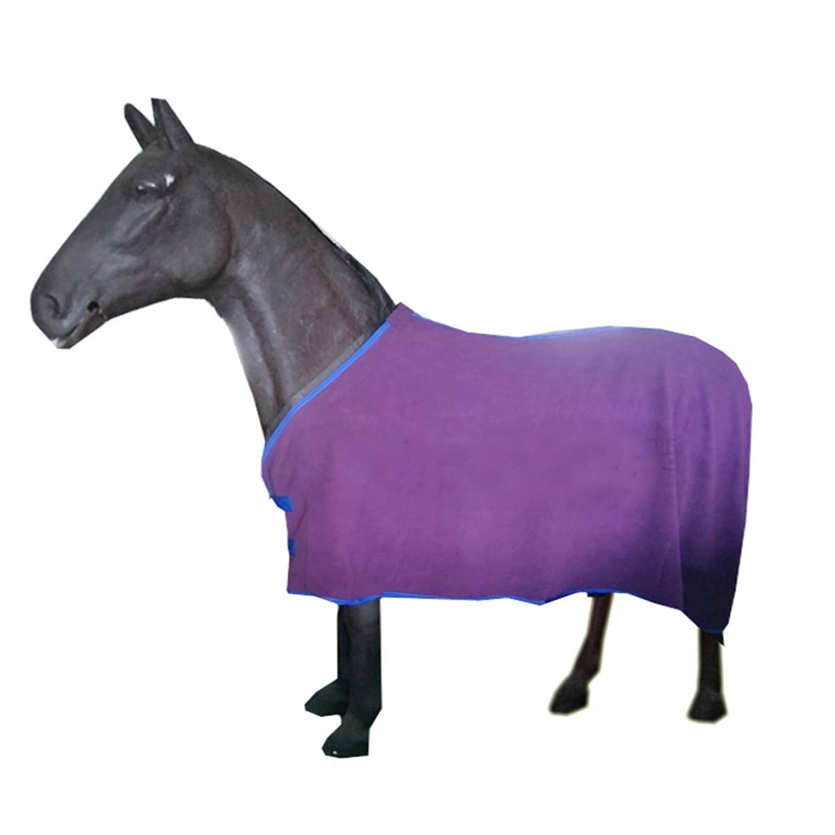 Couverture pour cheval au box rouge 78 pour protéger du froid nocturne