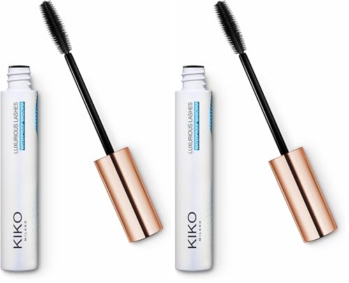 Mascara Volumateur Extrême KIKO Milano Luxurious Lashes Waterproof lot de 2 maquillage yeux noir