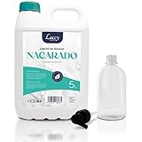 LUCCY Jabón de Manos Líquido Nacarado 5 Litros + Bote Rellenable 500 ml | PH Neutro Hidrata y Protege tu Piel | Uso Profesional Dermatológicamente Testado